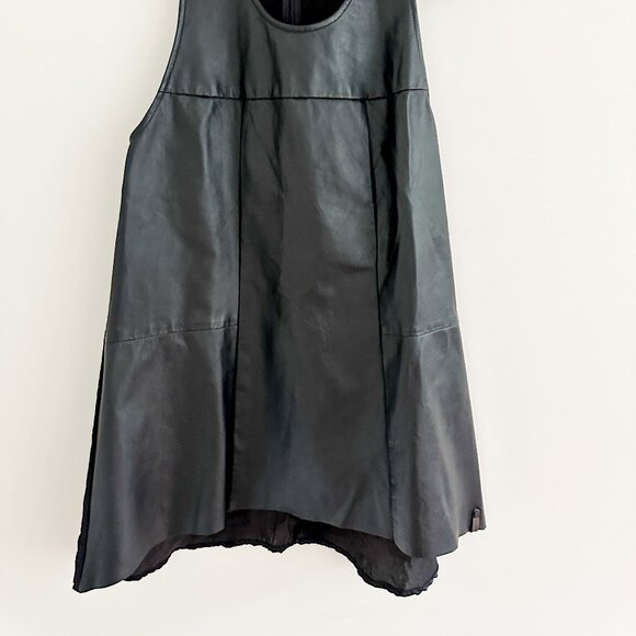 RUDSAK - Canadian Company - A-Line Leather/Fabric Sleeveless Top - L - Picture 6 of 6